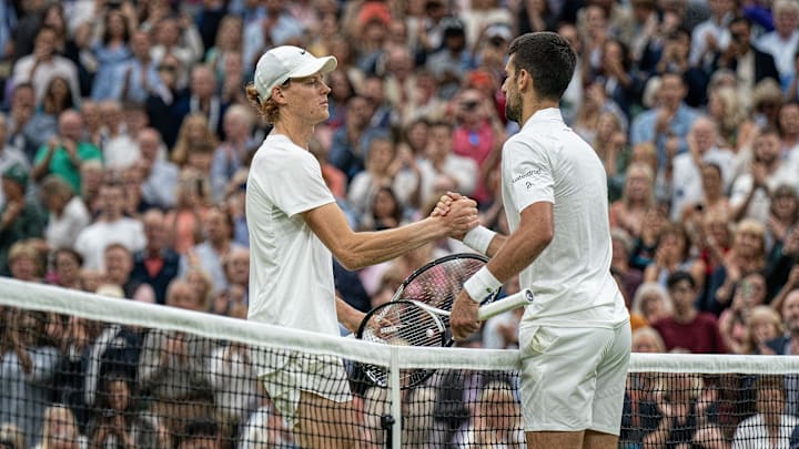 Novak Djokovic (SRB) and  Jannik Sinner (ITA) face off in the semis at Roland Garros.