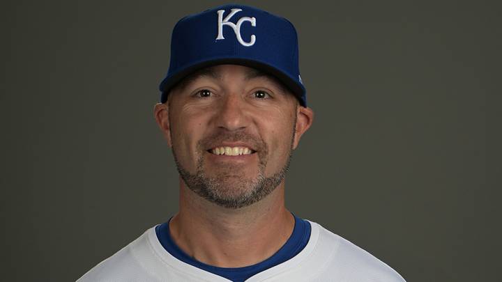 Feb 22, 2024; Surprise, AZ, USA; Kansas City Royals hitting coach Alec Zumwalt (37) during photo day at spring training in Surprise, AZ. Mandatory Credit: Jayne Kamin-Oncea-USA TODAY Sports Feb 22, 2024; Surprise, AZ, USA; Kansas City Royals hitting coach Alec Zumwalt (37) during photo day at spring training in Surprise, AZ. Mandatory Credit: Jayne Kamin-Oncea-USA TODAY Sports