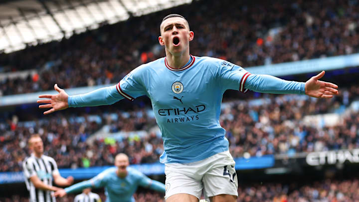 Phil Foden ouvre le score face à Newcastle United. Phil Foden ouvre le score face à Newcastle United.
