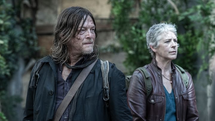 Norman Reedus as Daryl Dixon, Melissa McBride as Carol Peletier - The Walking Dead: Daryl Dixon _ Season 3 Norman Reedus as Daryl Dixon, Melissa McBride as Carol Peletier - The Walking Dead: Daryl Dixon _ Season 3