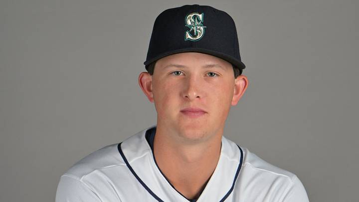 Feb 19, 2026; Peoria, AZ, USA;  Seattle Mariners pitcher Ryan Sloan (97) during spring training photo day in Peoria, AZ. Mandatory Credit: Jayne Kamin-Oncea-Imagn Images