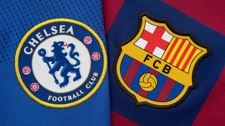 The Chelsea and FC Barcelona Club Badges The Chelsea and FC Barcelona Club Badges