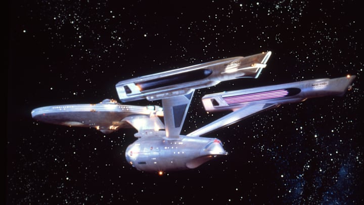The USS Enterprise (NCC-1701), as it appeared after its refit in Star Trek: The Motion Picture.