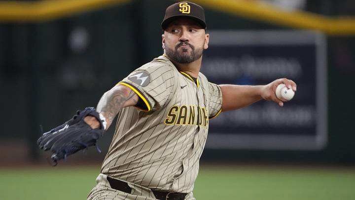Aug 6, 2025; Phoenix, Arizona, USA; San Diego Padres pitcher Nestor Cortes (65) pitches against the Arizona Diamondbacks during the first inning at Chase Field. Mandatory Credit: Joe Camporeale-Imagn Images Aug 6, 2025; Phoenix, Arizona, USA; San Diego Padres pitcher Nestor Cortes (65) pitches against the Arizona Diamondbacks during the first inning at Chase Field. Mandatory Credit: Joe Camporeale-Imagn Images