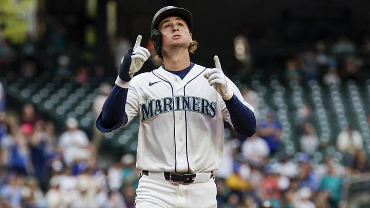 Jun 1, 2026; Seattle, Washington, USA; Seattle Mariners third baseman Colt Emerson (4) runs the bases after hitting a solo-home run against the New York Mets during the third inning at T-Mobile Park. Mandatory Credit: Joe Nicholson-Imagn Images Jun 1, 2026; Seattle, Washington, USA; Seattle Mariners third baseman Colt Emerson (4) runs the bases after hitting a solo-home run against the New York Mets during the third inning at T-Mobile Park. Mandatory Credit: Joe Nicholson-Imagn Images