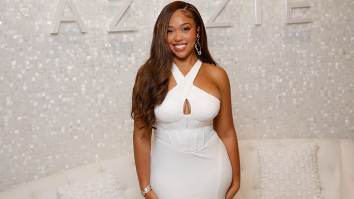 Jordyn Woods attends Azazie Midsummer Soiree Event in Los Angeles, California, August 6, 2024. Jordyn Woods attends Azazie Midsummer Soiree Event in Los Angeles, California, August 6, 2024.