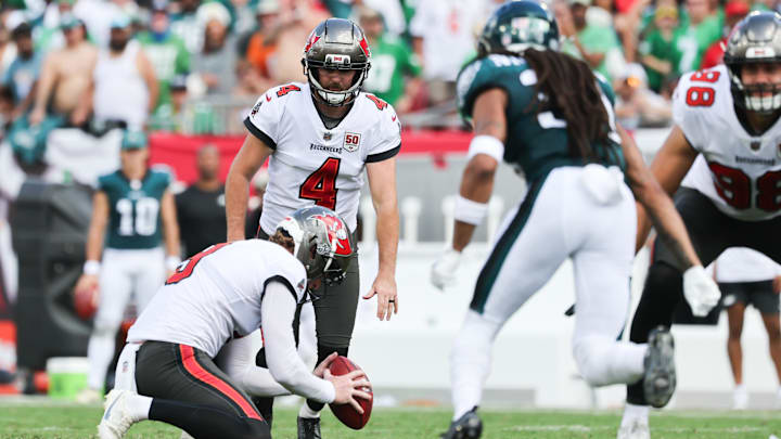Tampa Bay Buccaneers kicker Chase McLaughlin made a 65-yard field goal against the Philadelphia Eagles to set an NFL record.