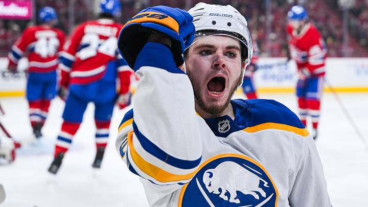 Buffalo Sabres winger Zach Benson Buffalo Sabres winger Zach Benson
