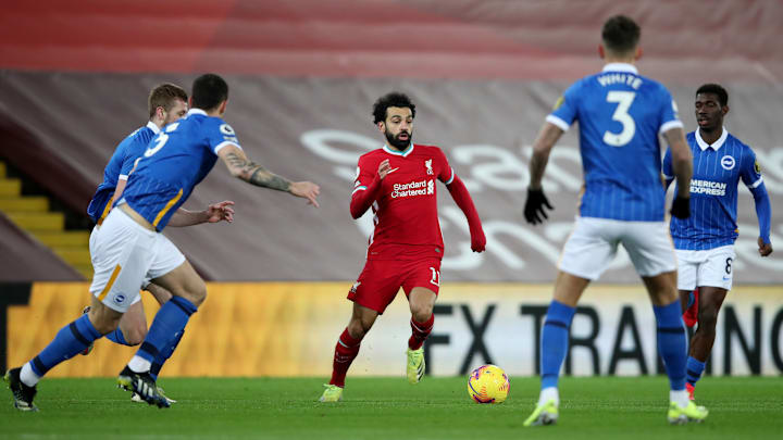 Liverpool e Brighton medem forças na 10ª rodada da Premier League. 