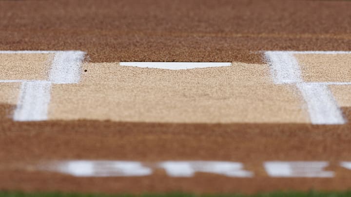 Jun 18, 2023; Milwaukee, Wisconsin, USA;  General view of home plate prior to the game between the