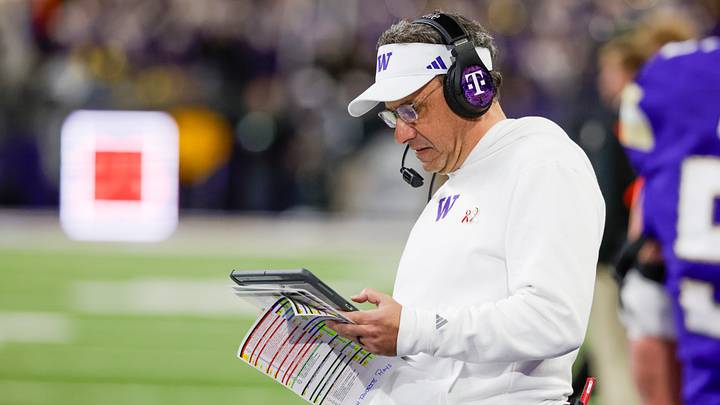 Oct 9, 2026; Seattle, Washington, USA; Washington Huskies head coach Jedd Fisch stands on the sideline during the fourth quarter against the Iowa Hawkeyes at Husky Stadium. Mandatory Credit: Joe Nicholson-Imagn Images Oct 9, 2026; Seattle, Washington, USA; Washington Huskies head coach Jedd Fisch stands on the sideline during the fourth quarter against the Iowa Hawkeyes at Husky Stadium. Mandatory Credit: Joe Nicholson-Imagn Images