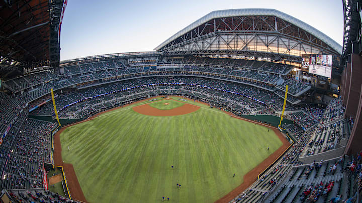 A view of the field inside Globe Life Field