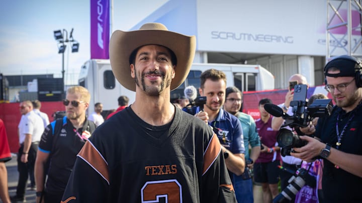 Oct 22, 2023; Austin, Texas, USA; Scuderia Alpha Tauri driver Daniel Ricciardo (3) of Team Australia