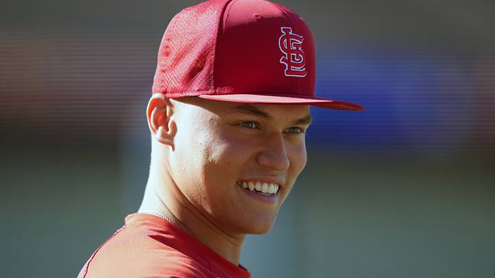 Sep 3, 2026; Los Angeles, California, USA; St. Louis Cardinals second baseman JJ Wetherholt reacts during the game against the Los Angeles Dodgers at Dodger Stadium. Mandatory Credit: Kirby Lee-Imagn Images Sep 3, 2026; Los Angeles, California, USA; St. Louis Cardinals second baseman JJ Wetherholt reacts during the game against the Los Angeles Dodgers at Dodger Stadium. Mandatory Credit: Kirby Lee-Imagn Images