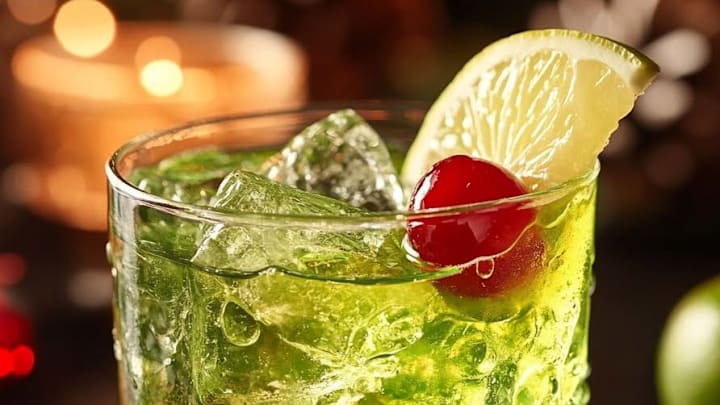 Bourbon Grinch Punch