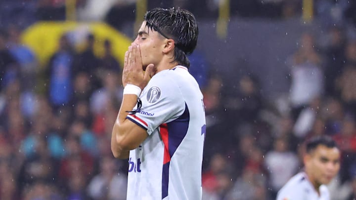 Luka Romero salió como titular con el Cruz Azul