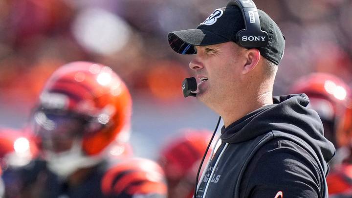 Cincinnati Bengals head coach Zac Taylor looks on from the sideline in the second quarter of the NFL Week 4 game between the Cincinnati Bengals and the Jacksonville Jaguars at Paycor Stadium in Cincinnati on Sunday, Oct. 4, 2026. Cincinnati Bengals head coach Zac Taylor looks on from the sideline in the second quarter of the NFL Week 4 game between the Cincinnati Bengals and the Jacksonville Jaguars at Paycor Stadium in Cincinnati on Sunday, Oct. 4, 2026.