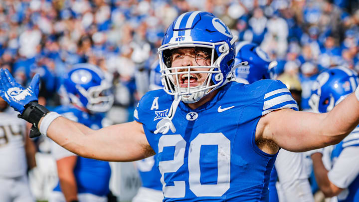 BYU tight end Carsen Ryan against UCF
