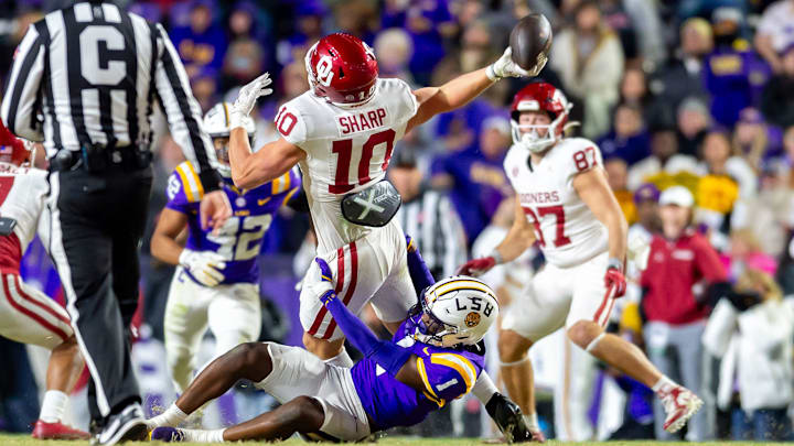 Former Oklahoma tight end Bauer Sharp Former Oklahoma tight end Bauer Sharp