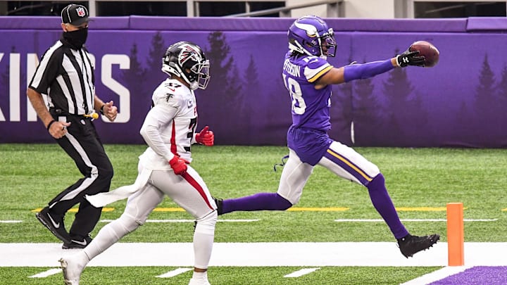 Bet the OVER on Justin Jefferson's receiving yards against the Falcons.