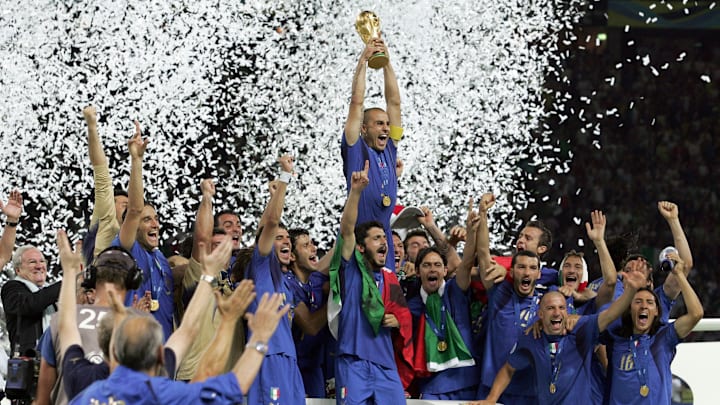 Italy won the 2006 World Cup on penalties, beating France in the shootout