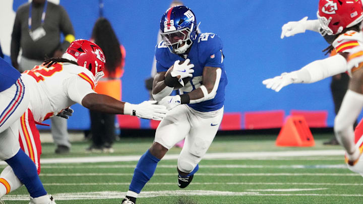 New York Giants running back Tyrone Tracy Jr.