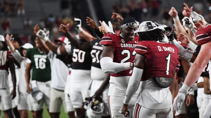 The University of South Carolina Spring football game took place at William-Brice Stadium on April 24, 2024. The players react to the end of the game.