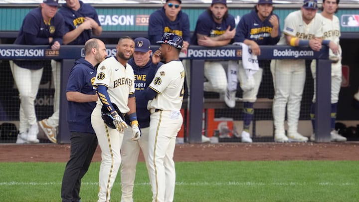 Division Series - Chicago Cubs v Milwaukee Brewers - Game One Division Series - Chicago Cubs v Milwaukee Brewers - Game One