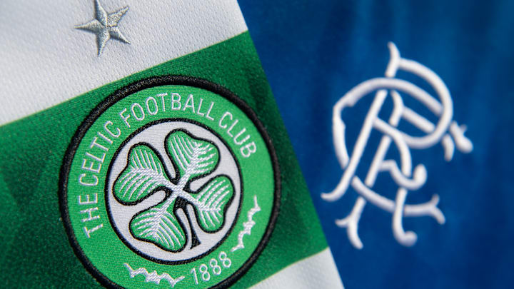 The Glasgow Celtic FC and the Glasgow Rangers FC Club Badges