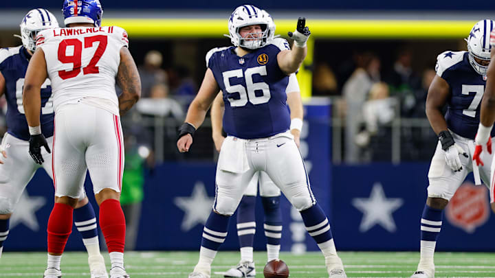 Dallas Cowboys center Cooper Beebe