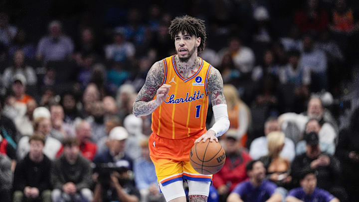 LaMelo Ball played hours after being involved in a traffic accident on Thursday.