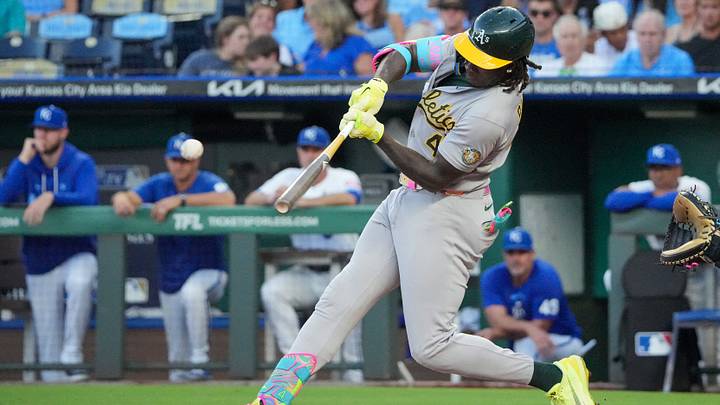 Lawrence Butler and the Athletics are road underdogs against the Rangers.