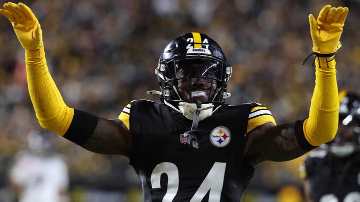 Pittsburgh Steelers cornerback Joey Porter Jr. Pittsburgh Steelers cornerback Joey Porter Jr.