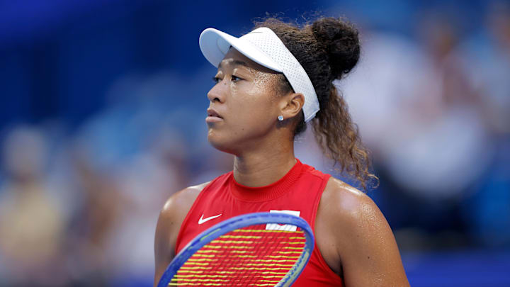 Naomi Osaka battled a sickness during her first match of 2026. Naomi Osaka battled a sickness during her first match of 2026.