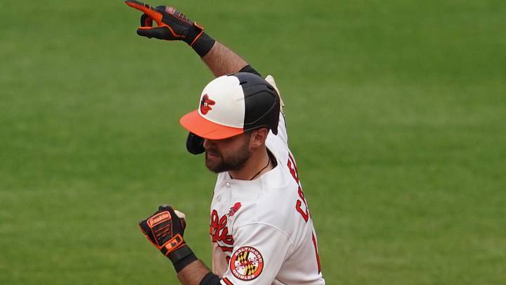 May 25, 2026; Baltimore, Maryland, USA; Baltimore Orioles outfielder Colton Cowser (17) runs the bases after hitting the game-winning two run home run against Tampa Bay Rays pitcher Jesse Scholtens (not pictured) during the thirteenth inning at Oriole Park at Camden Yards. Mandatory Credit: Mitch Stringer-Imagn Images May 25, 2026; Baltimore, Maryland, USA; Baltimore Orioles outfielder Colton Cowser (17) runs the bases after hitting the game-winning two run home run against Tampa Bay Rays pitcher Jesse Scholtens (not pictured) during the thirteenth inning at Oriole Park at Camden Yards. Mandatory Credit: Mitch Stringer-Imagn Images