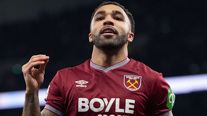 Callum Wilson makes a hand gesture after scoring the game winner against Tottenham. His message to fans was "its just talk," addressing rumors he could be leaving the club. 