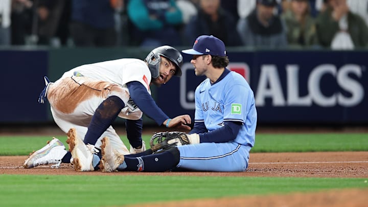 American League Championship Series - Toronto Blue Jay v Seattle Mariners - Game Four American League Championship Series - Toronto Blue Jay v Seattle Mariners - Game Four