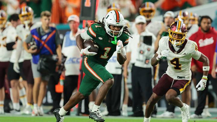 Miami wideout Malachi Toney was both a Freshman All-American and a Second Team All-American last season with the Hurricanes. Miami wideout Malachi Toney was both a Freshman All-American and a Second Team All-American last season with the Hurricanes.