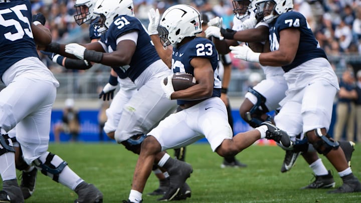 Former Penn State running back Tikey Hayes (23) Former Penn State running back Tikey Hayes (23)