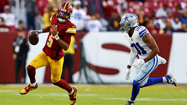 Jayden Daniels and the Commanders will look to bounce back after a narrow loss to the Bears.