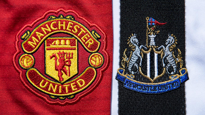Manchester United and Newcastle United Club Crests