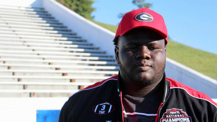 Four-star defensive tackle Jamaal Jarrett from Grimsley High School in Greensboro, North Carolina committed to Georgia over Auburn and UNC.
Img 0028 Four-star defensive tackle Jamaal Jarrett from Grimsley High School in Greensboro, North Carolina committed to Georgia over Auburn and UNC.
Img 0028