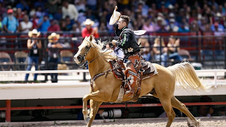 Jul 28, 2019; Cheyenne, WY, USA; During the Cheyenne Frontier Days at Cheyenne Frontier Days. 