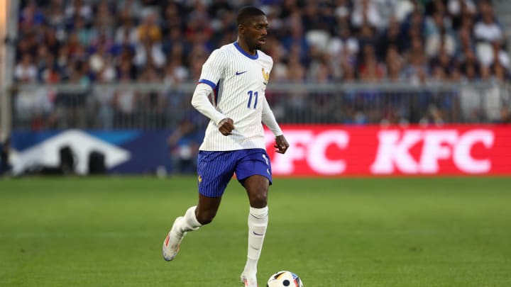 Ousmane Dembélé, titulaire sur l'aile droit pour les Bleus