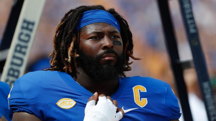 Sep 2, 2023; Pittsburgh, Pennsylvania, USA;  Pittsburgh Panthers defensive lineman David Green (2)