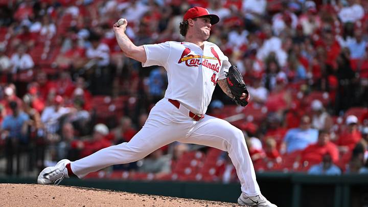 Sep 13, 2026; St. Louis, Missouri, USA; St. Louis Cardinals pitcher Gordon Graceffo (44) delivers against the Chicago White Sox during the eighth inning at Busch Stadium. Mandatory Credit: Jeff Le-Imagn Images Sep 13, 2026; St. Louis, Missouri, USA; St. Louis Cardinals pitcher Gordon Graceffo (44) delivers against the Chicago White Sox during the eighth inning at Busch Stadium. Mandatory Credit: Jeff Le-Imagn Images