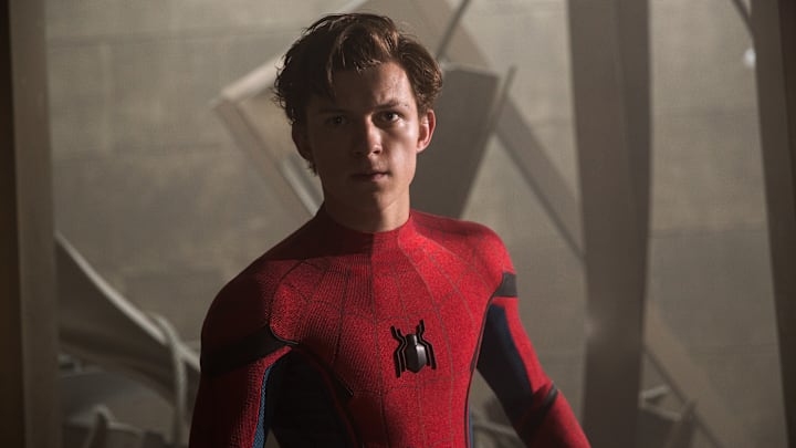 Tom Holland stars as Spider-Man/Peter Parker in Columbia Pictures' SPIDER-MAN™: HOMECOMING. Tom Holland stars as Spider-Man/Peter Parker in Columbia Pictures' SPIDER-MAN™: HOMECOMING.