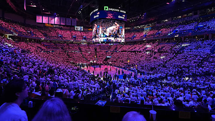 NBA Finals court on June 5, 2025. NBA Finals court on June 5, 2025.