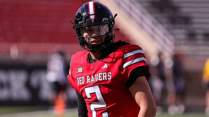 Texas Tech's Brendan Sorsby goes through warmups before the spring football game, Friday, April 17, 2026, at Jones AT&T Stadium. Texas Tech's Brendan Sorsby goes through warmups before the spring football game, Friday, April 17, 2026, at Jones AT&T Stadium.