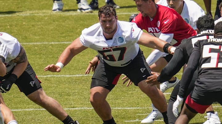 Drew Dalman in the middle of the line is a definite upgrade as a run blocker but at his new rate of pay he needs a big improvement as a pass blocker.